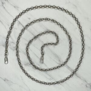 Silver Chain Link Purse Strap Replacement 46" Handbag Shoulder ✨